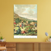 Inselbewohner und Sehenswürdigkeiten der Osterinse Leinwanddruck (Insitu (Wohnzimmer))