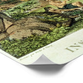 Inselbewohner und Sehenswürdigkeiten der Osterinse Poster (Ecke)