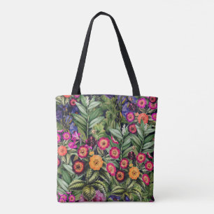 Inselblumen-Rosa-Wiese Tasche