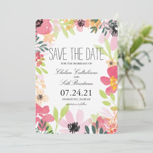 Inselblütengarten | SAVE THE DATE (Stehend Vorderseite)