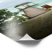 Inselboot der Malediven Fotodruck (Ecke)