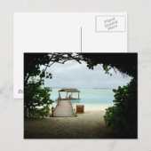 Inselboot der Malediven Postkarte (Vorne/Hinten)