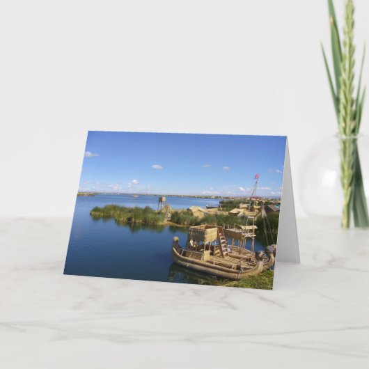 Inselboot Titicaca Karte (Vorderseite)