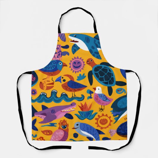 Inselbrise-All-Over-Print-Schürze Geschenk Schürze (Vorderseite)