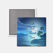 Inselbucht Hawaii Magnet (Vorderseite/Rückseite)