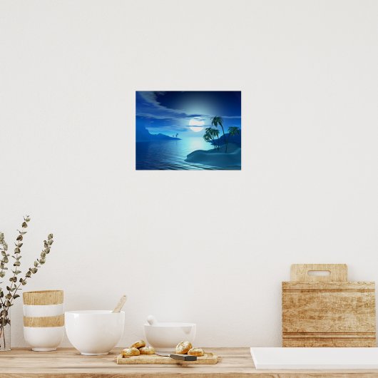 Inselbucht Poster (Küche)