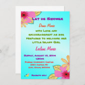 Inseldusche Einladung (Vorne/Hinten)