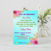 Inseldusche Einladung (Stehend Vorderseite)