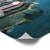 Inselhafen Aegina Poster (Ecke)