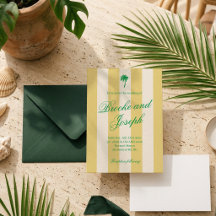 Inselhandschrift Palm Cabana Strand Retro gelb Hoc