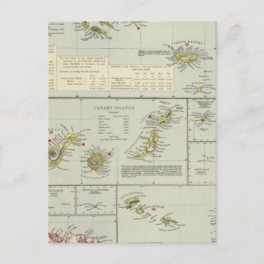 Inseln, Atlantik Postkarte (Vorderseite)