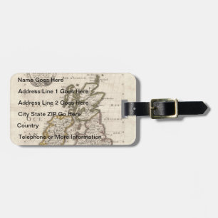 Inseln Britanniques - Karte 1700 Nicolas Fils Gepäckanhänger