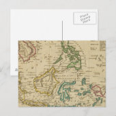 Inseln der Ostindien Postkarte (Vorne/Hinten)