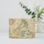 Inseln der Ostindien Postkarte (Stehend Vorderseite)