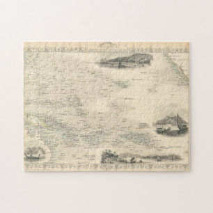 Inseln des Polynesiens im Pazifischen Ozean Puzzle