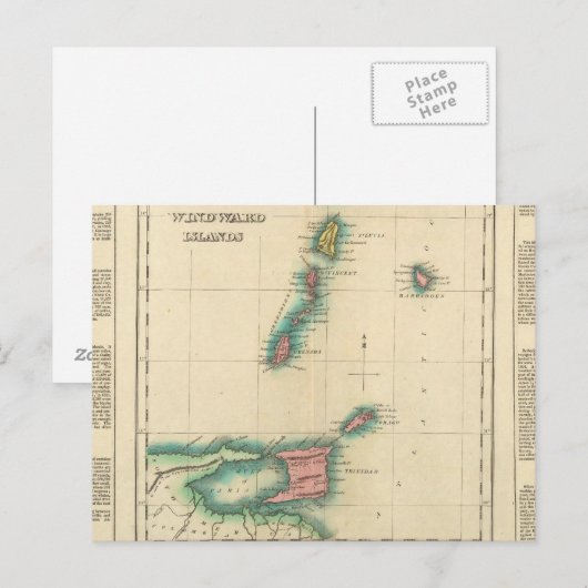 Inseln des Windes Postkarte (Vorne/Hinten)