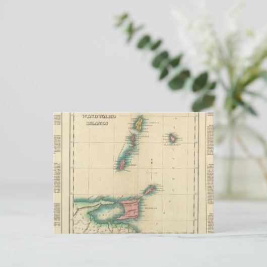 Inseln des Windes Postkarte (Stehend Vorderseite)