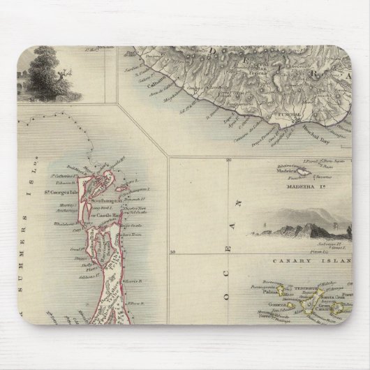 Inseln im Atlantik Mousepad (Vorne)