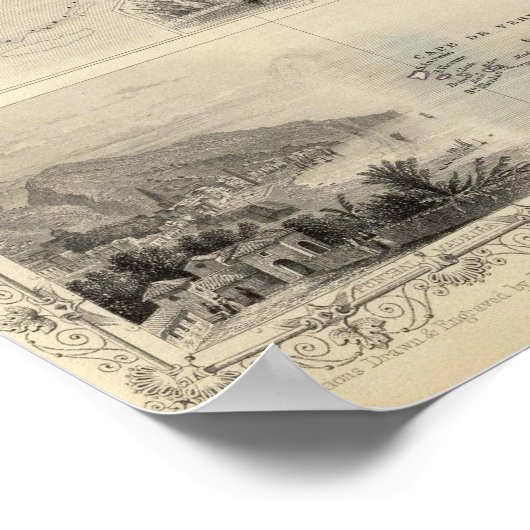 Inseln im Atlantik Poster (Ecke)