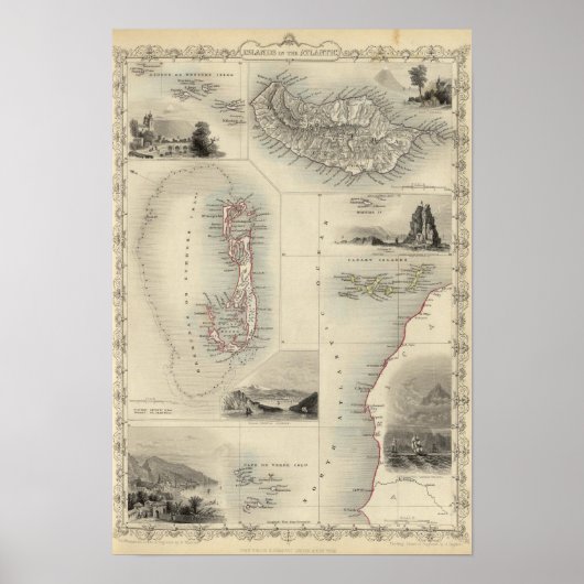 Inseln im Atlantik Poster (Vorne)