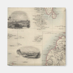 Inseln im Indischen Ozean Magnet