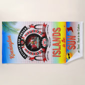 Inseln im Sun Trinbago Souvenir Strandtuch (Vorderseite)