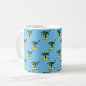 Inseln mit Palm Trees Muster Kaffeetasse (Vorderseite Links)