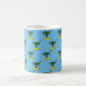 Inseln mit Palm Trees Muster Kaffeetasse (Mittel)