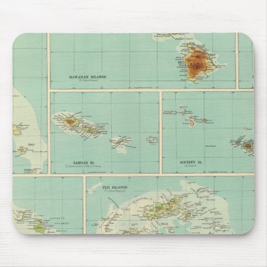 Inseln Ozeaniens Mousepad (Vorne)