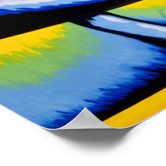 Inseln Surf Poster (Ecke)