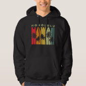 Inseln Vintag Souvenir Honolulu Hawaii Hoodie (Vorderseite)