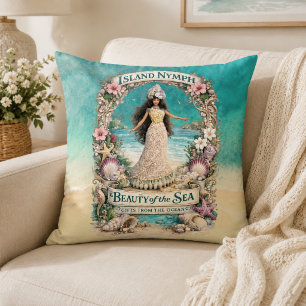 Inselnymphe Tropische Spirituelle Ozean-Fantasie-K Kissen