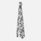 INSELPLUMERIA (GRAU) KRAWATTE (Rückseite)