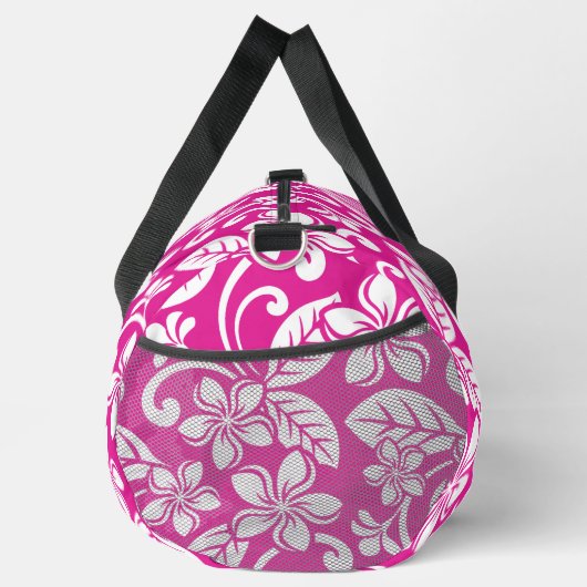 INSELPLUMERIA-MUSTER IN HOT PINK DUFFLE BAG (Rechts)