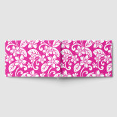 INSELPLUMERIA-MUSTER IN HOT PINK GÄSTEBUCH (Voll)