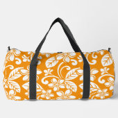 INSELPLUMERIA-MUSTER IN ORANGE DUFFLE BAG (Vorderseite)