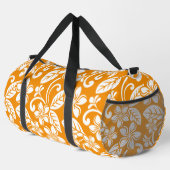 INSELPLUMERIA-MUSTER IN ORANGE DUFFLE BAG (Rechte Ecke)