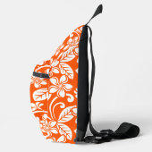 INSELPLUMERIA-MUSTER IN SEHR ORANGE CROSSBODY BAG (Rechts)