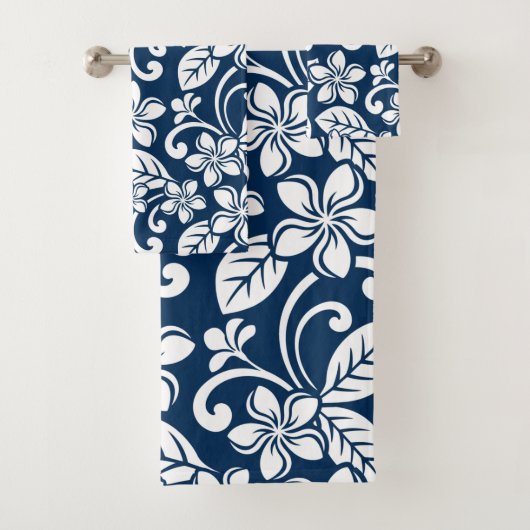 INSELPLUMERIA (NAVY) BAD TOWEL SET (Insitu)