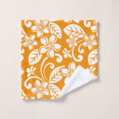 INSELPLUMERIA (ORANGE) BAD TOWEL SET (Waschlappen)