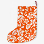 INSELPLUMERIA (SEHR ORANGE) KLEINER WEIHNACHTSSTRUMPF (Rückseite)