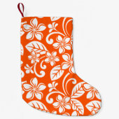 INSELPLUMERIA (SEHR ORANGE) KLEINER WEIHNACHTSSTRUMPF (Vorderseite)
