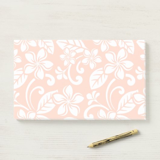 INSELPLUMERIA (SEHR ORANGE) POST-IT KLEBEZETTEL (Auf Schreibtisch)