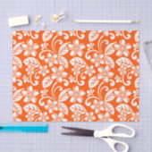 INSELPLUMERIA (SEHR ORANGE) SEIDENPAPIER (Handwerk)