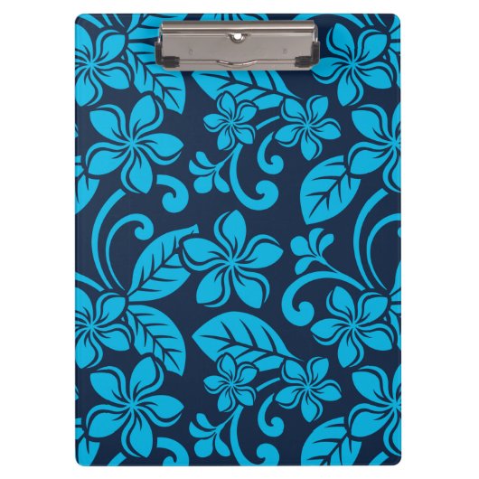 INSELPLUMERIE (BLAU x 2) Klemmbrett (Vorderseite)