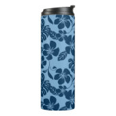 INSELPLUMERIE (BLAU x 2) Thermosbecher (Nach links gedreht)