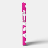INSELPLUMERIE (HOT PINK) Case-Mate iPhone HÜLLE (Rückseite / Links)