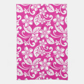 INSELPLUMERIE (HOT PINK) GESCHIRRTUCH (Vertikal)