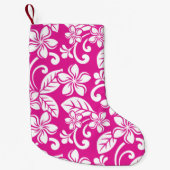 INSELPLUMERIE (HOT PINK) KLEINER WEIHNACHTSSTRUMPF (Vorderseite)