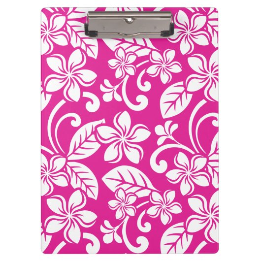 INSELPLUMERIE (HOT PINK) KLEMMBRETT (Vorderseite)